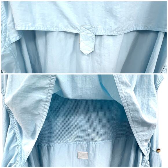 World Wide Sportsman Mens Fishing Shirt 2XL Nylon Outdoor Vented Camping Blue - Picture 4 of 7